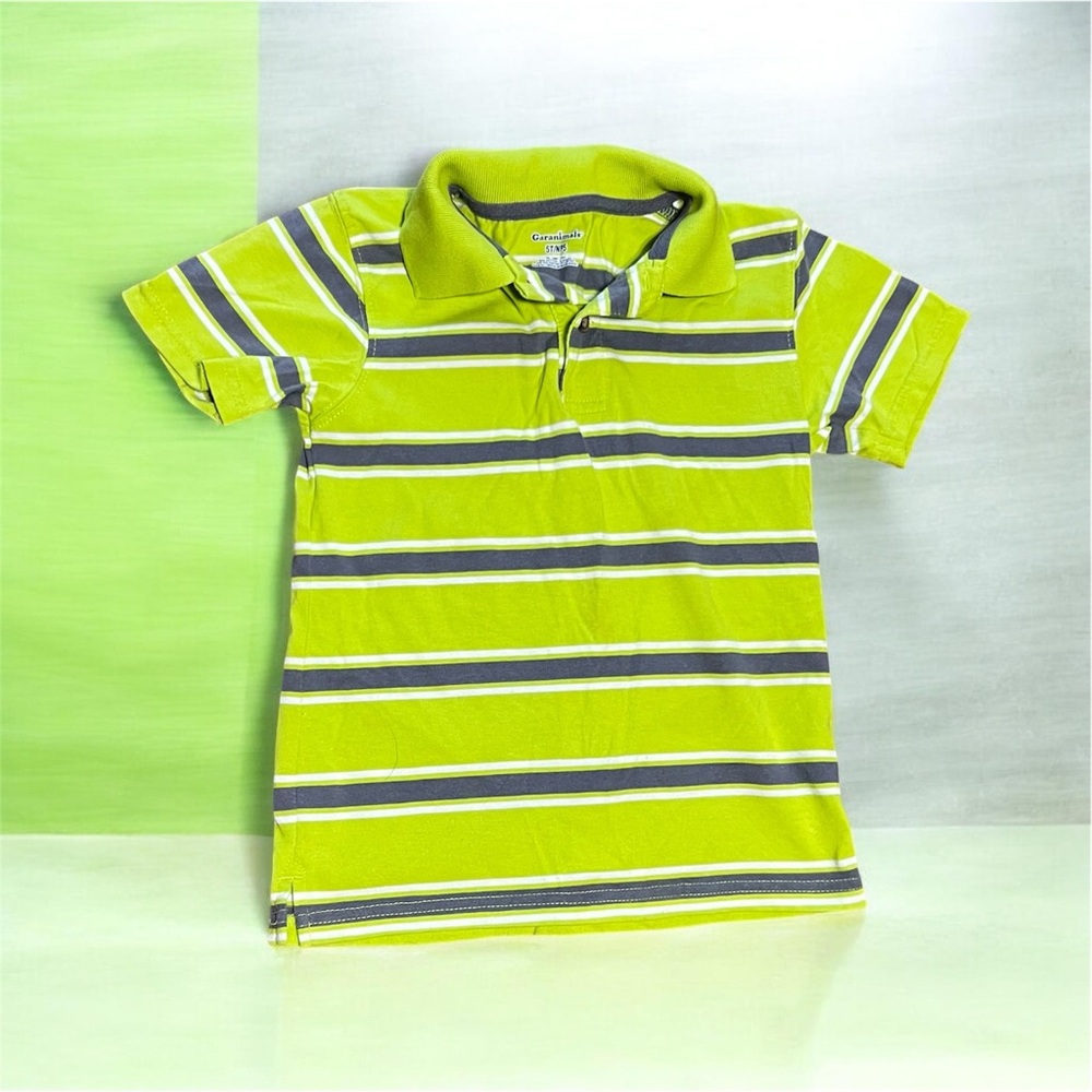 Garanimals Bright Green and Gray Polo Shirt 534